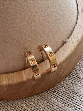 Cartier LOVE HOOP EARRINGS, SMALL MODEL